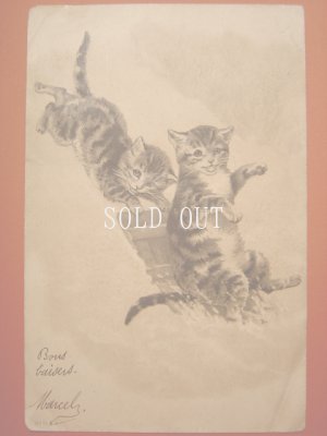 画像1: 猫のポストカード　1903年