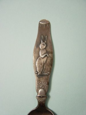 画像2: アンティーク　兔のスプーン　ノルウェー　1930〜1960s