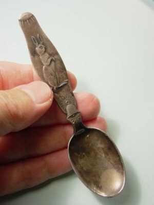 画像5: アンティーク　兔のスプーン　ノルウェー　1930〜1960s