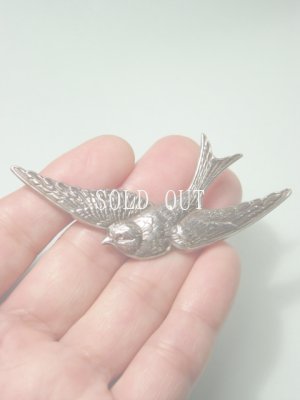 画像6: アンティークアクセサリー　ツバメのブローチ　1930〜1960s
