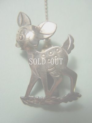 画像3: アンティークアクセサリー　バンビのビブクリップ　1930〜1960s