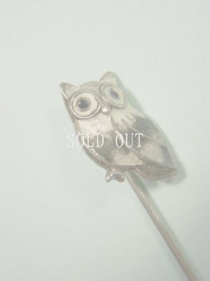 画像4: アンティークアクセサリー　フクロウのハットピン　1900〜1930s