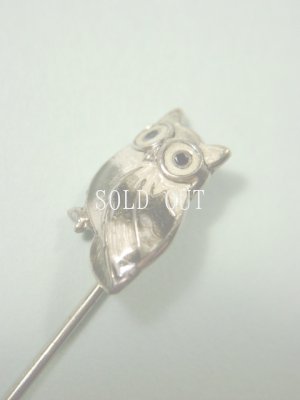 画像5: アンティークアクセサリー　フクロウのハットピン　1900〜1930s
