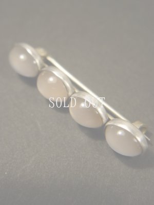 画像6: ムーンストーン　キャッツアイのブローチ　1930〜1960s