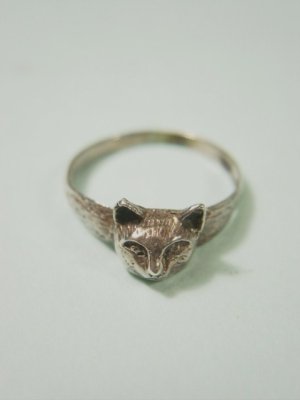 画像2: アンティークアクセサリー　猫の指輪　13号　1920〜1940s