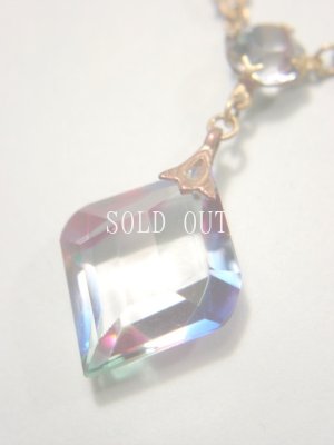 画像4: アンティークアクセサリー　アイリスガラスのネックレス　1920〜1940s