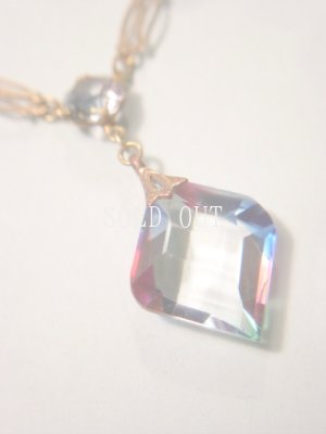 画像3: アンティークアクセサリー　アイリスガラスのネックレス　1920〜1940s