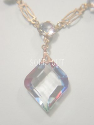 画像5: アンティークアクセサリー　アイリスガラスのネックレス　1920〜1940s