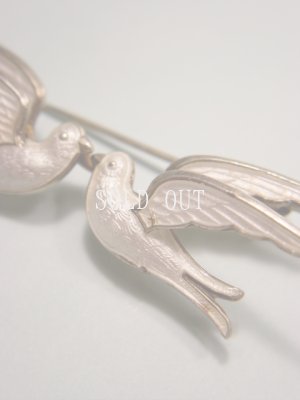 画像3: エナメルの鳩のブローチ　1940s