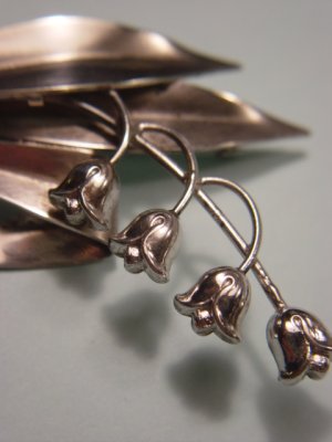 画像4: スズランのブローチ　1940〜1960s