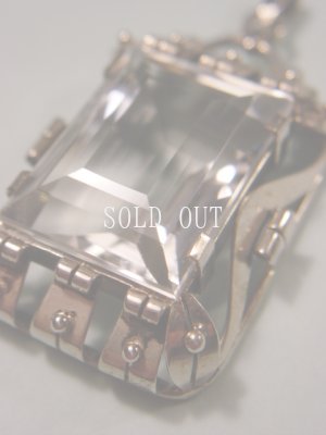 画像3: アールデコ　水晶のペンダントトップ　1920s