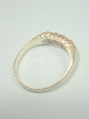 画像7: ルビーとダイアモンドの指輪　18k　12号　1880~1900s