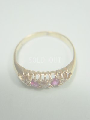 画像10: ルビーとダイアモンドの指輪　18k　12号　1880~1900s