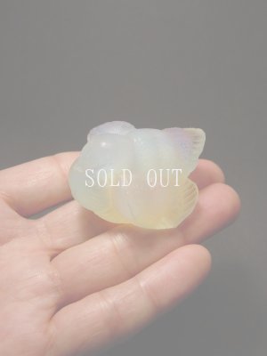 画像10: SABINO　オパルセントガラスの小鳥の置物　1930s