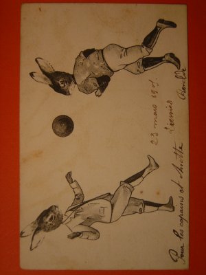 画像1: ウサギのポストカード　1905年