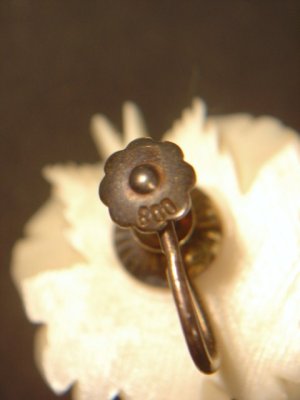 画像5: 薔薇のイヤリング　800シルバー　1900〜1930s