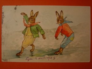 画像2: ウサギのポストカード　1903年