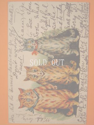画像1: ルイス・ウェイン　猫のポストカード　1903年
