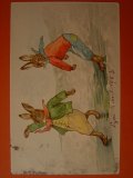 ウサギのポストカード　1903年