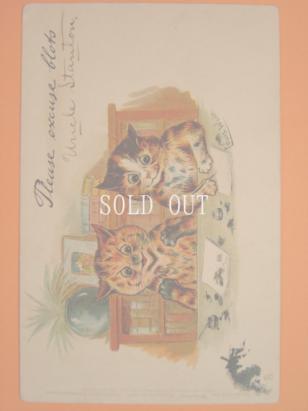 ルイス・ウェイン 猫のポストカード 1904年