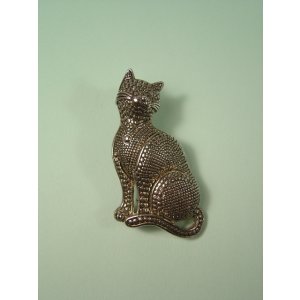 画像: 猫のブローチ
