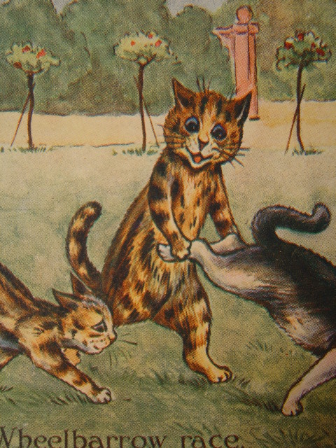 画像: ルイス・ウェイン　猫のポストカード　1910年