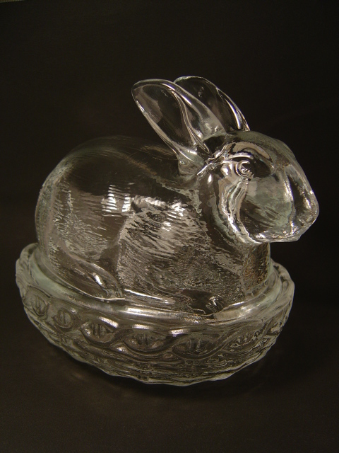 画像: ウサギのガラスコンテナー　現代