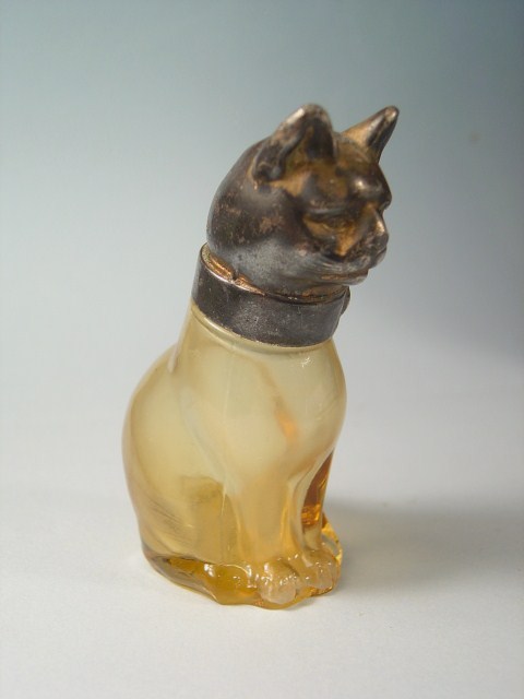 画像: アンティーク　ネコの香水瓶　フランス　1920s