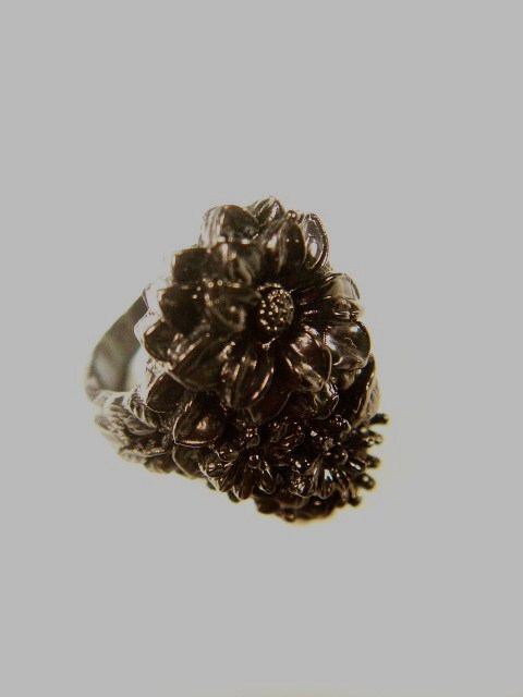 画像4: 黒いセルロイドの指輪　1930s