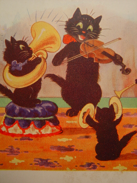 画像: 可愛い猫のポストカード　1935年 