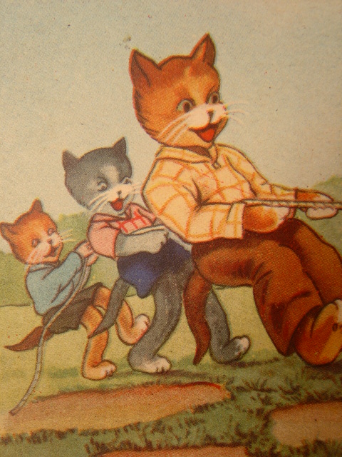 画像: 猫のポストカード　1950s　未使用