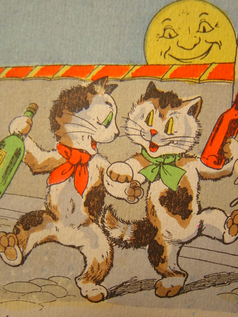 画像: 可愛い猫のポストカード　1938年