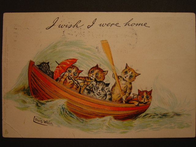 画像: ルイス・ウェイン　猫のポストカード　1904年