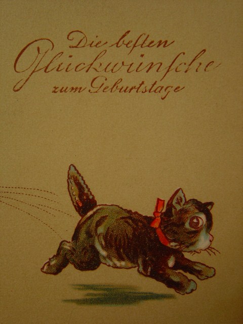 画像4: 男の子と猫のポストカード　1927年