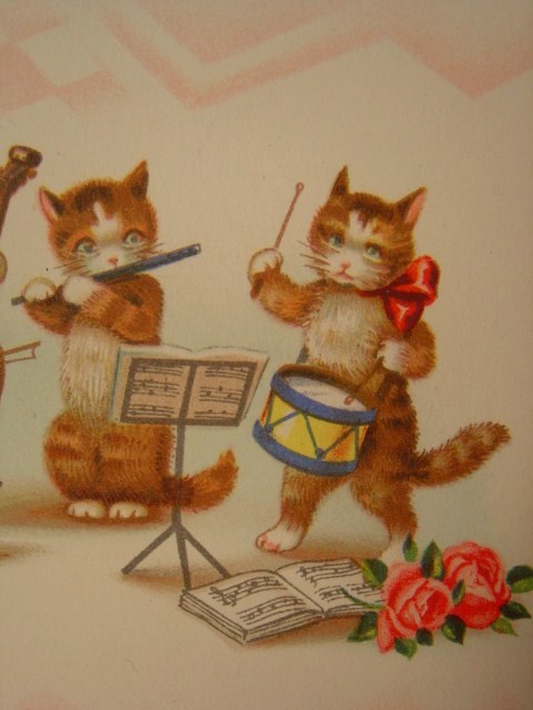 画像: アンティーク　猫のポストカード　1930s
