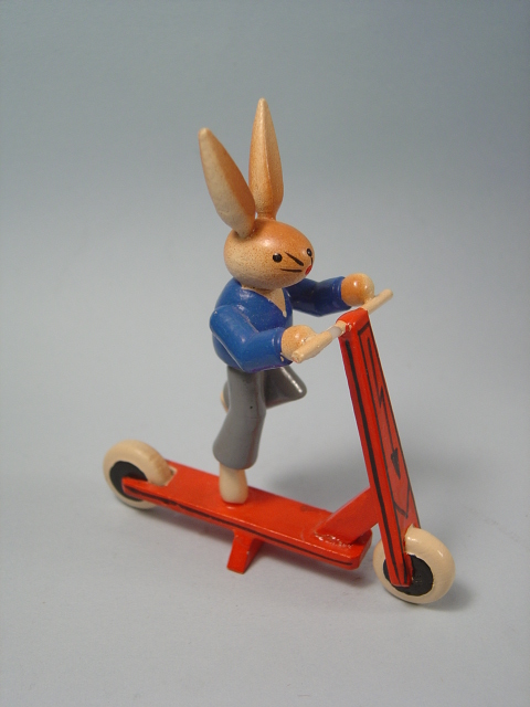 画像: 木製　ウサギのスクーター　ドイツ製　1960s
