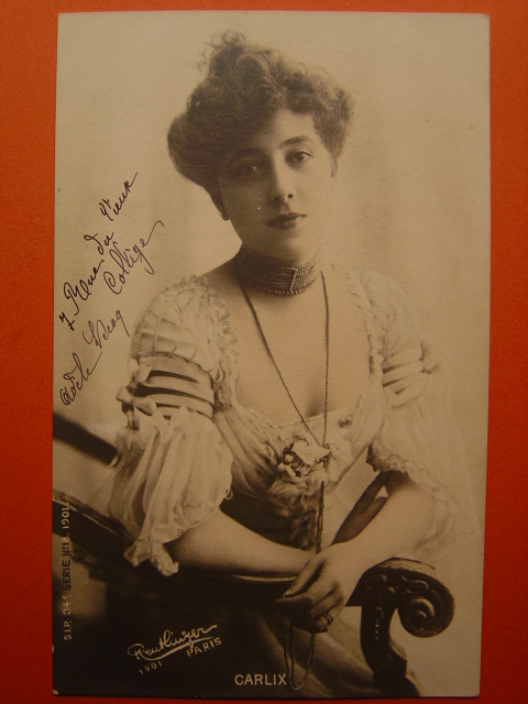 画像: 女優のポストカード　フランス　1903年