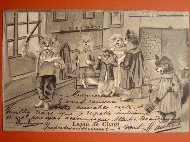 画像: 猫のポストカード　1904年