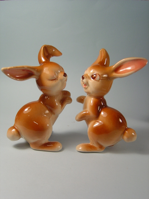 画像: ウサギのソルト＆ペッパー　1940s