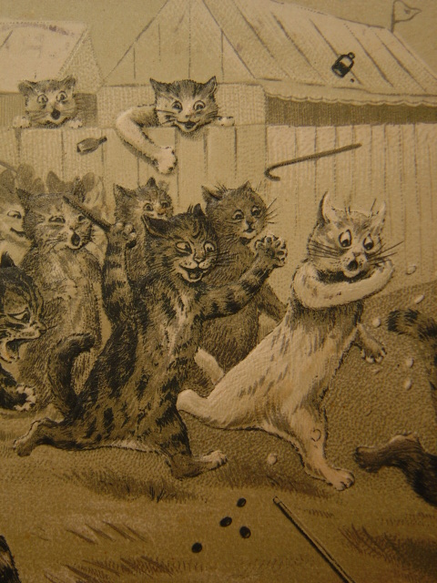 アンティーク ルイス・ウェイン 猫のポストカード 1904s
