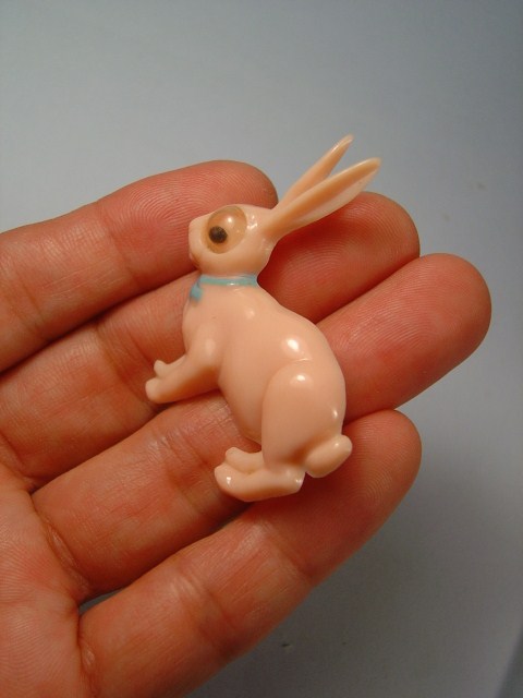 画像: アンティーク　ウサギのブローチ　1950s