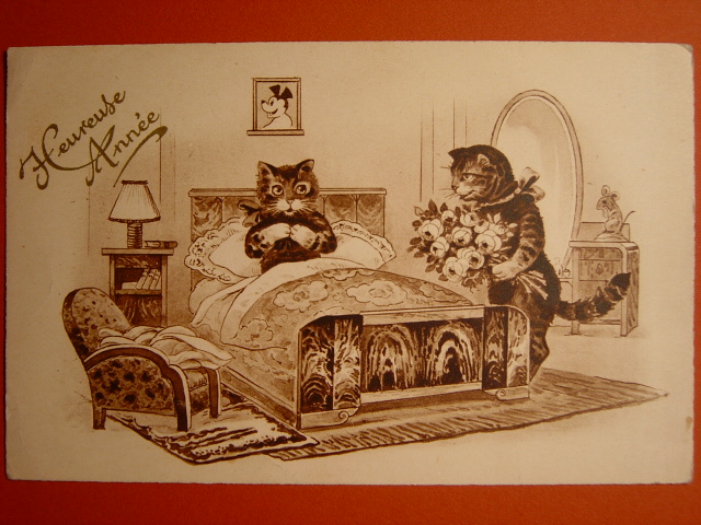 画像: 猫のポストカード　1938年