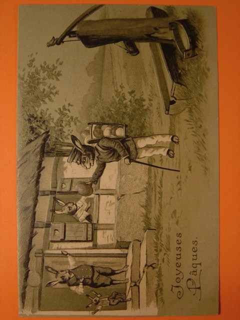 画像1: ウサギのポストカード　1900s